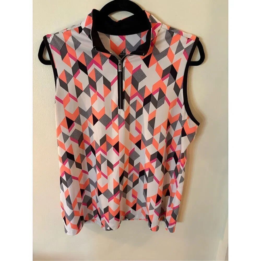 Tail Sleeveless Polo Shirt